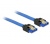 Delock SATA 6 Gbps egyenes/egyenes fém kék 20cm