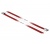 Delock r.m. acél kábelkötegelők 400mm 10db piros