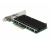 Delock PCIe x8 kártya - 2x RJ45 10G LAN X540