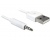Delock iPod Shuffle 3,5mm jack/USB adat/töltés 1m