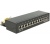 Delock Patch Panel 12 Port Cat.6A fekete