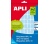 APLI etikett, 12x18 mm, kézzel írható, színes, kék