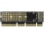Delock PCIe x16 x4/x8 1x NVMe M.2 Key M szerverhez
