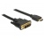 Delock DVI-D 18+1 Single Link > HDMI 0,5m