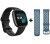 Fitbit Versa 4 - fekete + extra kék pánt