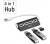 Hama 4 portos USB 2.0 hub fekete