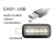 Delock EASY-USB A bal/jobb > EASY-USB micro-B 0,5m