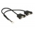 Delock USB pin header 8 tűs 1,25mm > 2x USB A anya