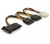 Delock Cable Power SATA 15pin > 3x SATA HDD + 1x 4