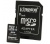 Memóriakártya, Micro SDHC, 4GB, Class 4, adapterre