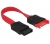 DELOCK cable SATA bővítőkábel > SATA-s 10 cm, piro