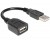 Delock USB 2.0 hosszabbító kábel, A/A flexibilis k