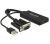 Delock VGA–HDMI adapter audió funkcióval fekete