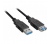 Sharkoon USB 3.0 Hosszabbító 3m Fekete Kábel