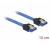 Delock SATA kábel egyenes 10cm kék