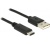 Delock USB 2.0 Type-C dugó > Type-A dugó 1m fekete
