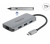 Delock 4 Portos USB 3.2 Gen1 Hub+Gigabit LAN USB-C